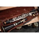 A vintage Adler and Co clarinet stamped Louis de Leuww, Zwolle, possibly Dutch retailer