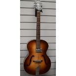 A 1962 Hofner Congress archtop electric guitar, serial number 11491, verified by Christian Benker at