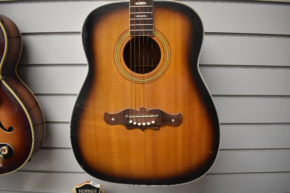 A Harmony Sovereign jumbo acoustic guitar, sunburst (This guitar forms part of the Olly Alcock - Image 4 of 10