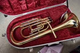 An Elkhart Tenor Horn (100th) , in fitted case (being sold for charity)