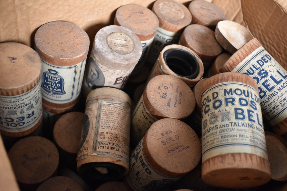 An Edison Type Three Home Phonograph and large selection of cylinders - Image 5 of 6