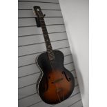 A rare Harmony F-36 archtop guitar, serial number unclear 0872?23?
