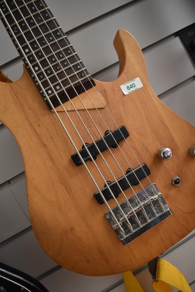 A Washburn 6 string electric bass guitar, model MB-6, serial number 9303219, please note lettering - Image 3 of 3