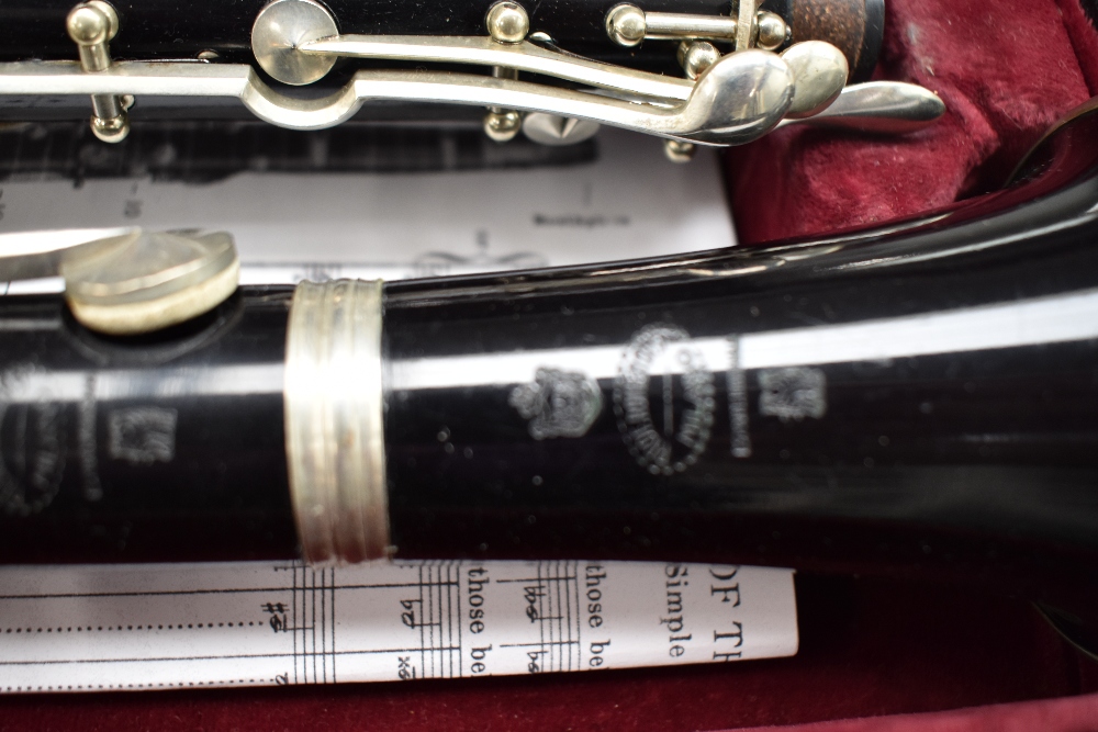 A vintage Prof Romeo Orsi clarinet in vintage hard case - Image 2 of 2