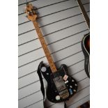 An interesting vintage (Shergold) Hayman electric bass guitar having semi hollow body, probably