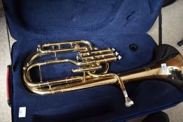 A John Packer JP072 brass Tenor Horn, in fitted case