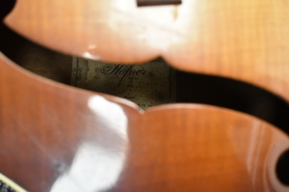 A 1962 Hofner Congress archtop electric guitar, serial number 11491, verified by Christian Benker at - Image 2 of 5