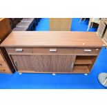 A modern laminate sideboard in the vintage style