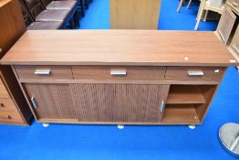 A modern laminate sideboard in the vintage style