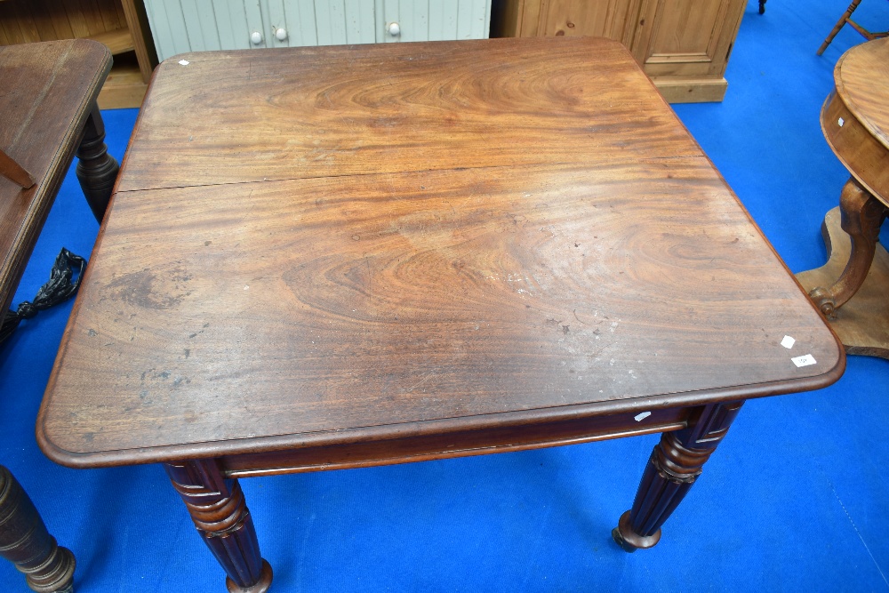 A 19th Century Gillows style mahogany dining table, no additional leaves