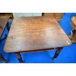 A 19th Century Gillows style mahogany dining table, no additional leaves