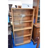 A vintage sapele bookcase