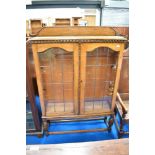 An early 20th Century oak bookcase