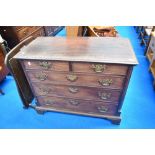 A 19th Century mahogany chest of two over three drawers, on bracket feet, of very nice proportions