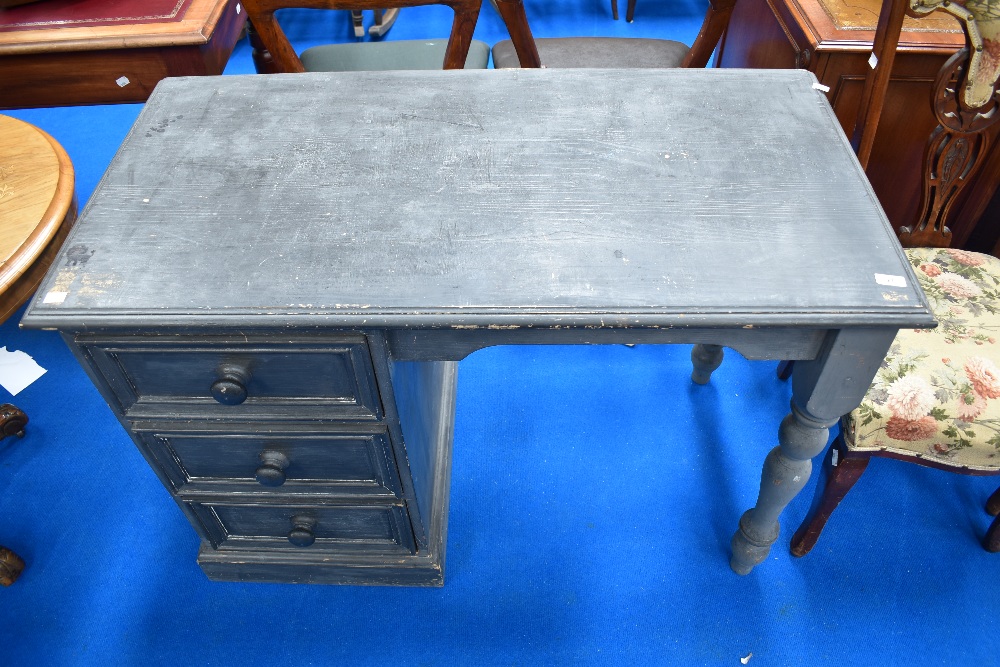 A shabby chic style painted pine dressing table