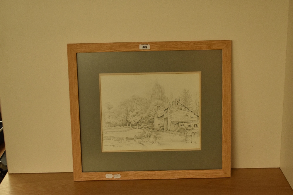 *Local Interest - Neil Taylor (20th Century, British), pencil sketch, 'Natland Mill Beck', - Image 2 of 3