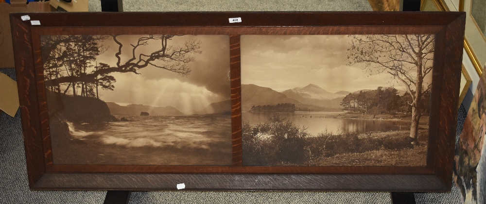 19th/20th Century School, photographic print, A striking illustration of Derwentwater, Lake - Image 2 of 2