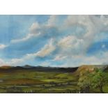 *Local Interest - William A. Evans (20th Century), oil painting, A view towards Whitbarrow Scar with