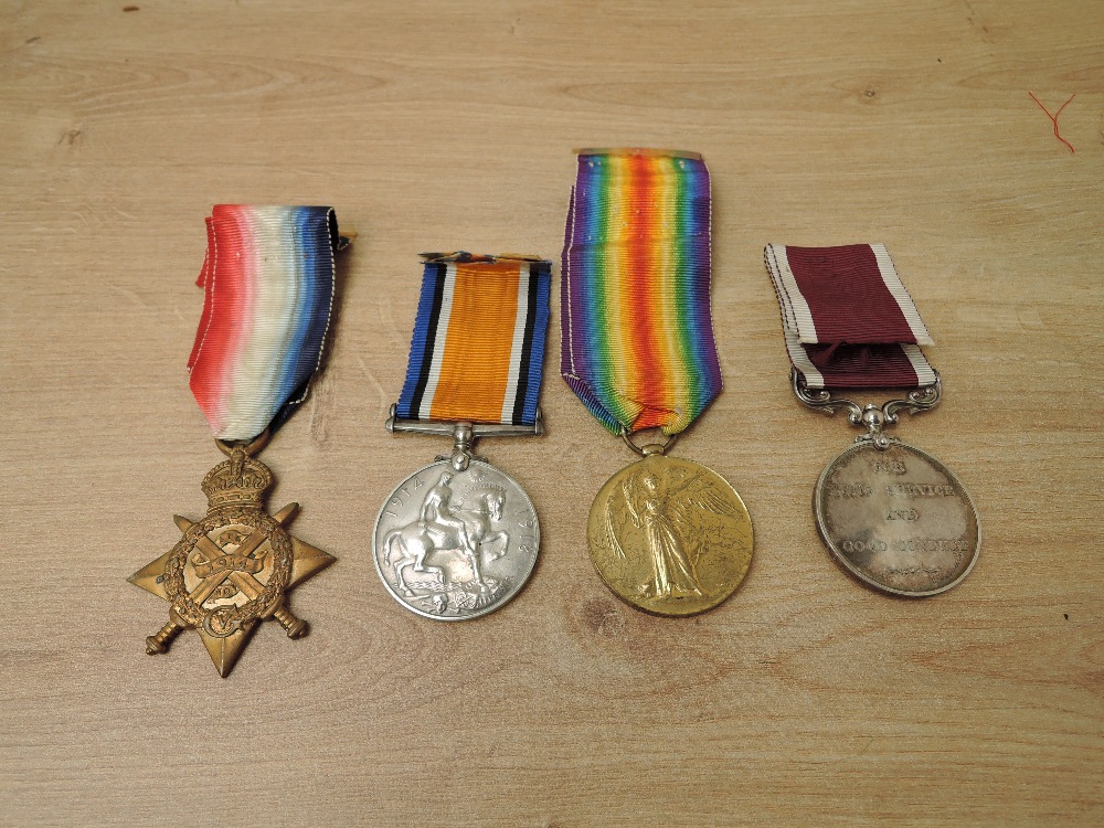 A WWI Four Medal Group to S-18692 SJT.E.COFFEY.A.S.C, A.W.O.CL.I.E.COFFEY.S.O.M and SJT.E.COFFEY,
