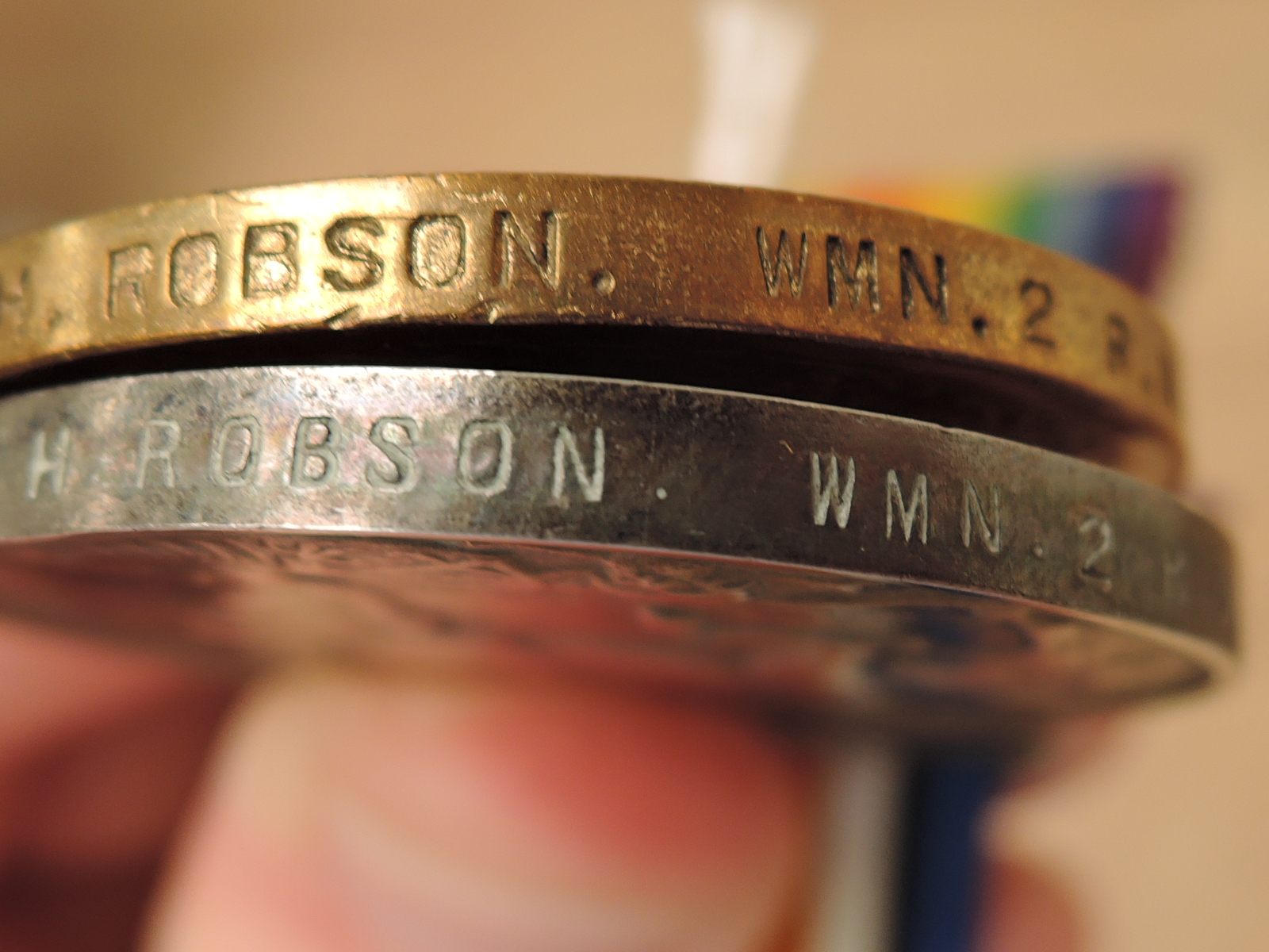 A WWI Pair, War & Victory Medals to M.17635 H.ROBSON.W.MN.2.RN - Image 4 of 4