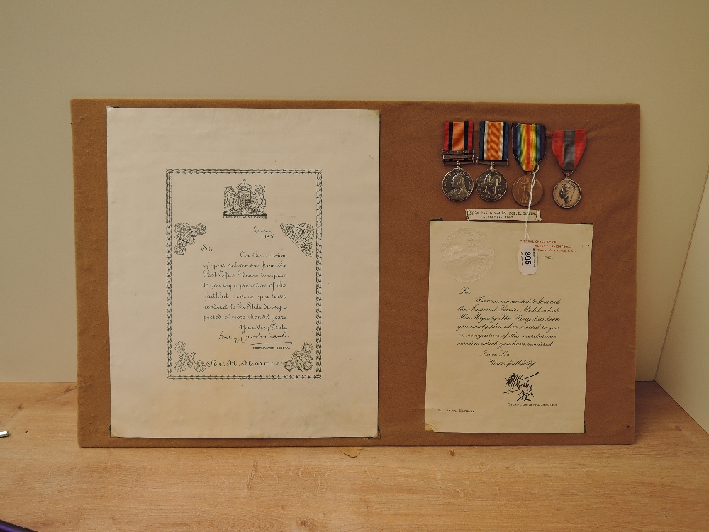 Four Medals, Queens South Africa Medal to DVR.H.HARMEN.LIVERPOOL.REGT with two clasps, Cape Colony