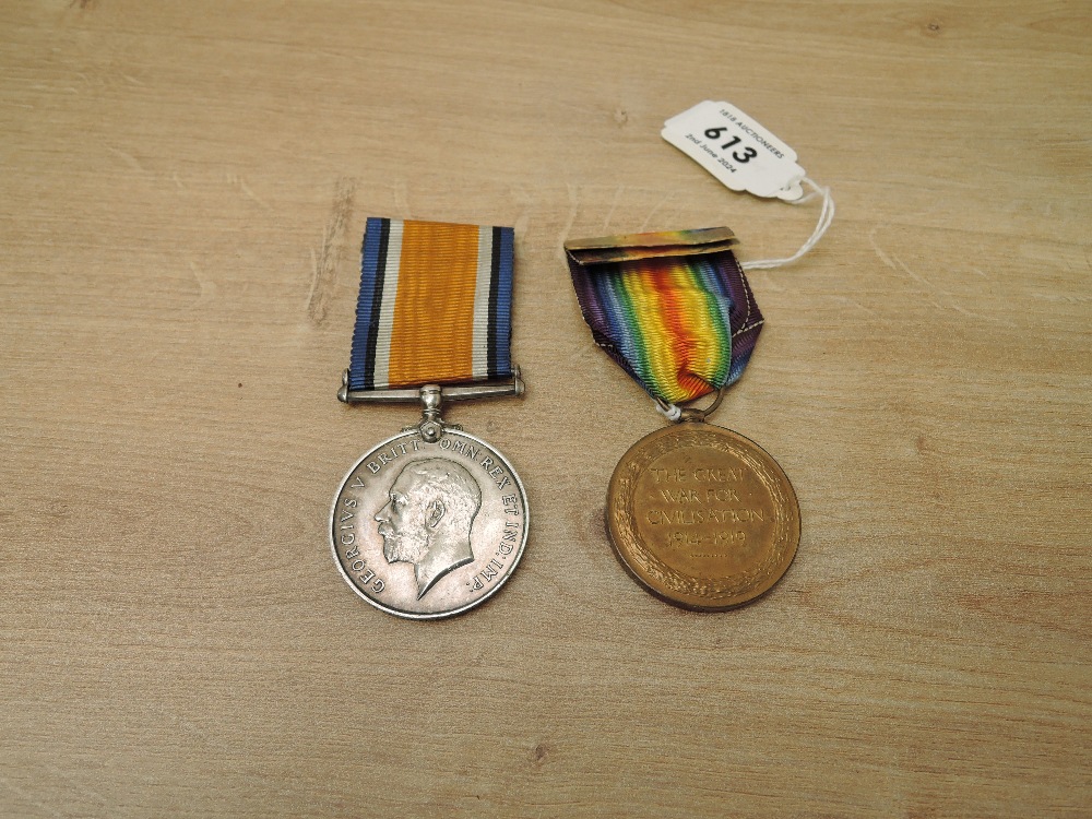 A WWI Medal Pair, War & Victory Medals to 35362 PTE.J.FAY.L.POOL.R, both with ribbons, Killed in - Image 2 of 4