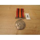 A Queen's South Africa Medal to 7920 PTE.E.F.Unwin.Vol.Coy.RL.Irish.Reg, Campaign Anglo-Boer War