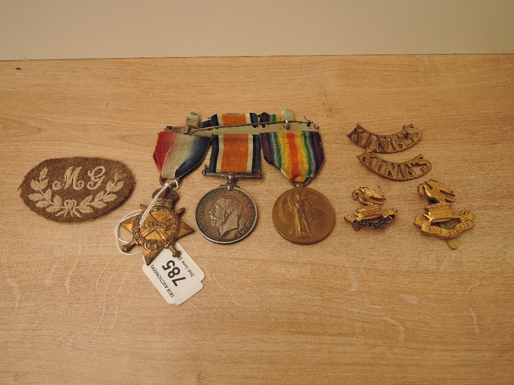 A WWI Trio, 1914-15 Star to 15316 PTE.R.BURNS.L/POOL.R, War & Victory Medals to 15316 PTE.R.C.