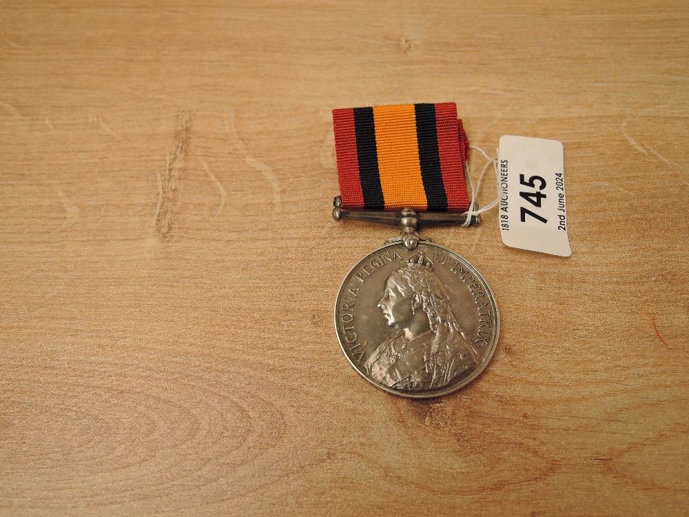 A Queen's South Africa Medal to 7730 PTE.F.Tushingham.Liverpool.Regt, Campaign Anglo-Boer War 1899- - Image 2 of 5