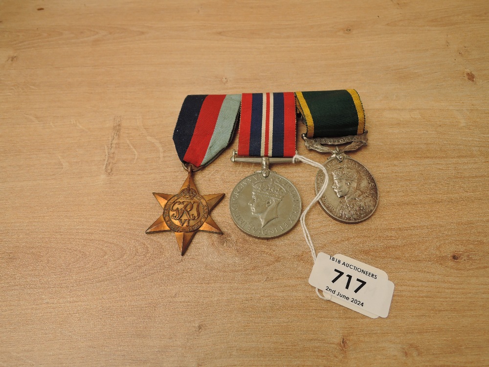 A group of Three WWII Medals to 7339537 PTE.E.FREEMAN R.A.M.C, 1939-45 Star, War Medal 1939-1945 and