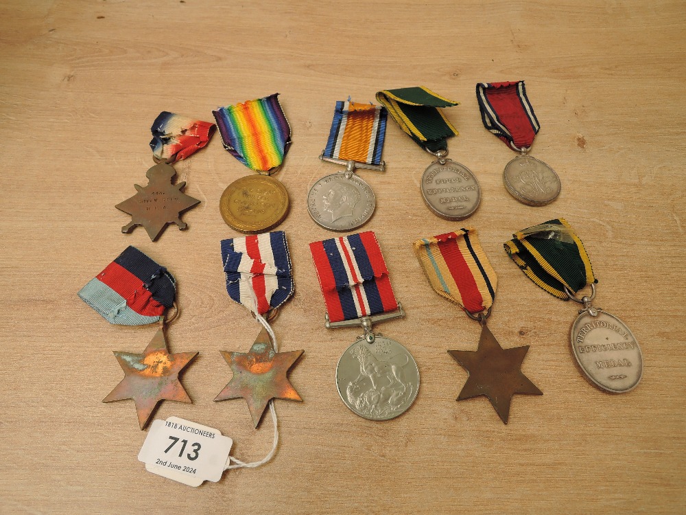 A Group of Ten Medals, WWI 1914-15 Star to 443.SJT.W.SEED.R.F.A, War & Victory Medals to 443 A.B.Q. - Image 2 of 7