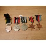 A group of WWII Medals to P.Q.M.S.A.NAYLOR.KOLA.G.F ( Gold Fields ).B.N.A.F.I, 1939-45 Star, Burma