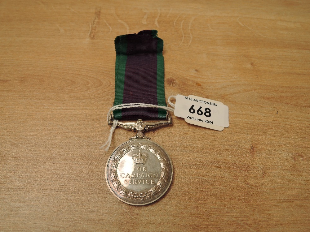 A Queen Elizabeth II British General Service Medal 1962-2007, Borneo clasp to 26745759 BDR.A. - Image 2 of 4