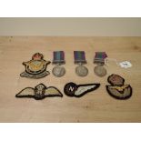 Three George VI General Service Medals, Palestine 1945-48 Clasp to 2264285 A.C.I.J.R.CASSIDY.RAF,