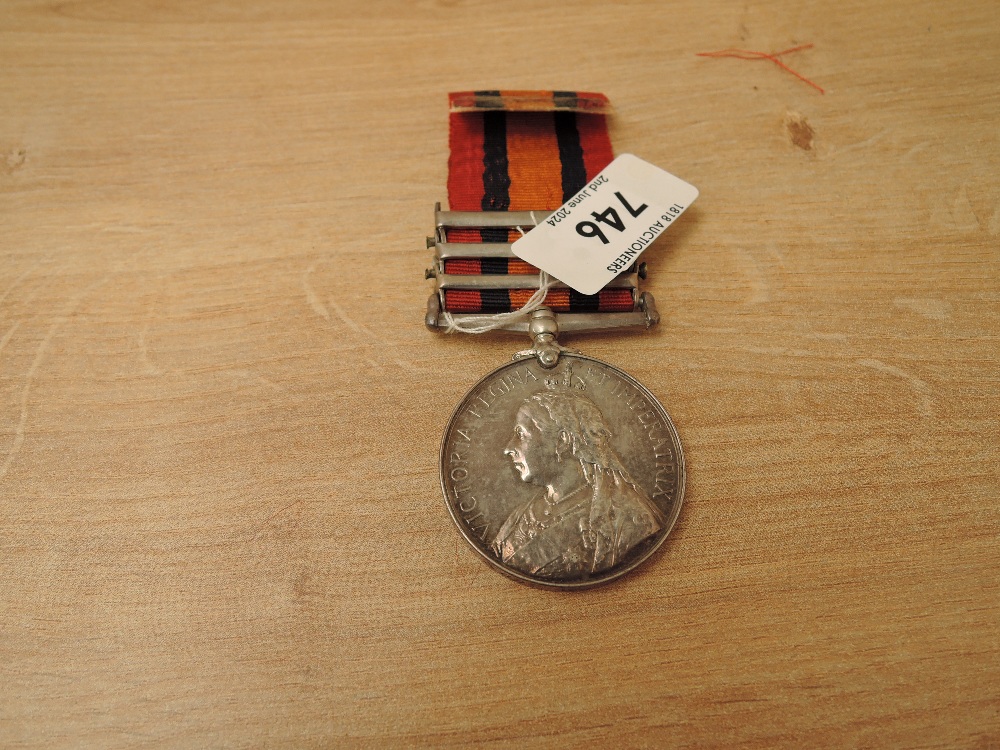 A Queen's South Africa Medal with three clasps, Cape Colony, Orange Free State and Belmount to 26025 - Image 2 of 4