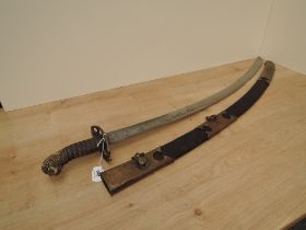 A British Infantry Officers Sword 1803. Hilt broken, decorated blade, maker Runkel?, Solingen,