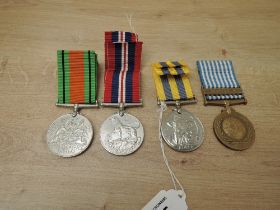 A Four Medal Group, British Korea Medal to 22277387 GNR.H.SIMMS.R.A, British UN Medal, War & Defence