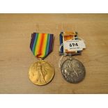 A WWI Pair to 447181 A.CPL.W.PERKS 15th CANADIAN INFANTRY, War & Victory Medals, Colonial Troops