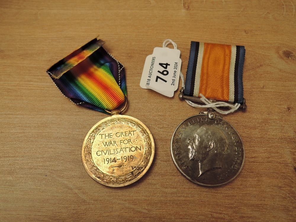 A pair of WWI Medals to 130620.CPL.T.TAYLOR.R.E, War Medal 1914-20 and Victory Medal - Image 2 of 4