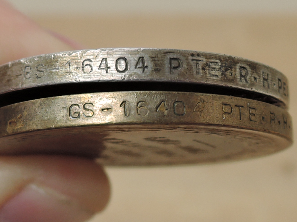 A WWI Medal Pair, War & Victory Medals to GS-16404 PTE.R.H.PEAKER.12-LRS, both with ribbons - Image 3 of 4