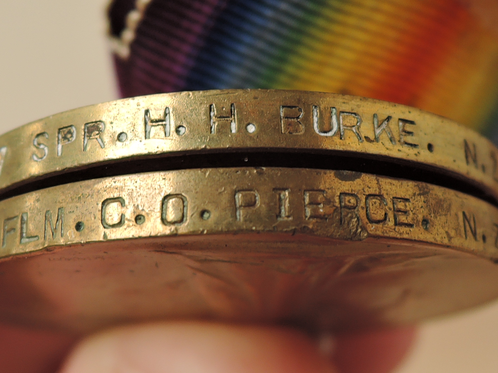 A WWI Victory Medal to 4/2367 SPR.H.R.BURKE.N.Z.E.F (New Zealand Expeditionary Force) along with a - Image 4 of 5