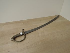 A French Infantry Briquet (sword) 1800 pattern, brass grip & guard, no scabbard, blade length