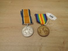 A WWI Medal Pair, War & Victory Medals to 690186 DVR.R.DOWDELL.R.A, both with ribbons