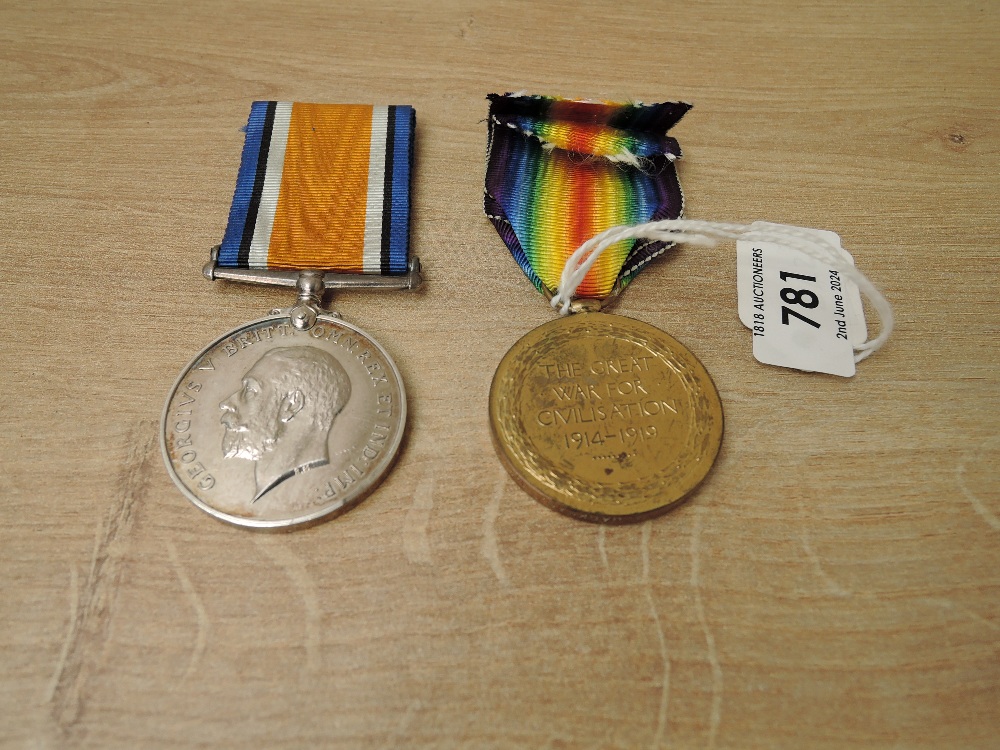 A WWI Medal Pair, War & Victory Medals to 34755.2.A.M A.JACKMAN.R.F.C - Image 2 of 4