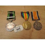 A George V Indian General Service Medal Trio, Indian General Service Medal, Kaiser Hind, Royal Mint,