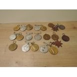 A collection of Army Service Corps WWI Medals, War Medals to T4-036323.CPL.J.G.BARNSHAW.A.S.C, T1-