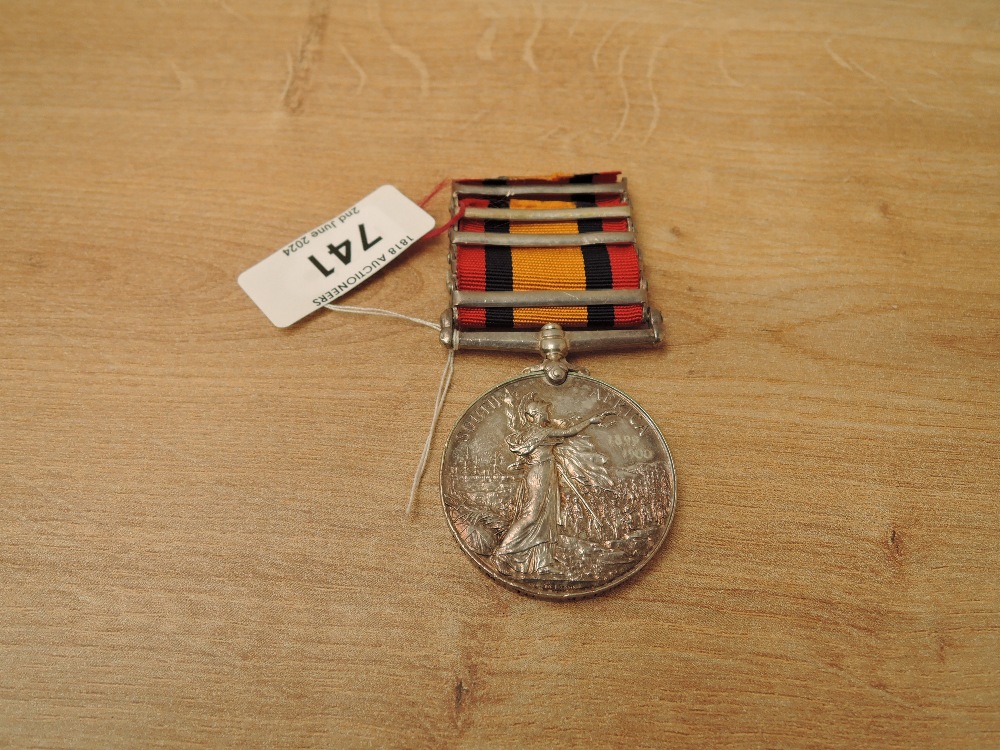 A Queen's South Africa Medal with five clasps, Tugela Heights, Orange Free State, Relief of - Image 2 of 4