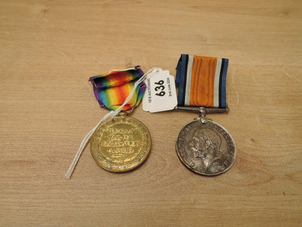 A WWI Medal Pair, War & Victory Medals to 20668 PTE.W.TYRER.C.GDS, both with ribbons - Image 2 of 4