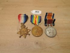 A WWI Medal Trio, 1914-15 Star to 16787 PTE.W.A.BUCHAN.E.LAN.R, War Medal & Victory Medal to 16787