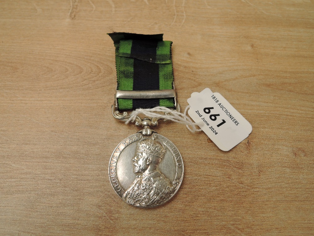 A George V Indian General Service Medal, Kaiser-I-Hind with Afghanistan N.W.F 1919 clasp, Calcutta - Image 2 of 4